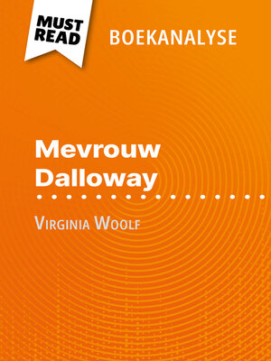 cover image of Mevrouw Dalloway van Virginia Woolf (Boekanalyse)